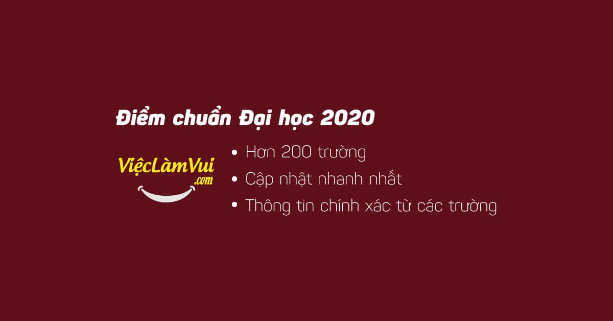 Điểm chuẩn các trường đại học 2020