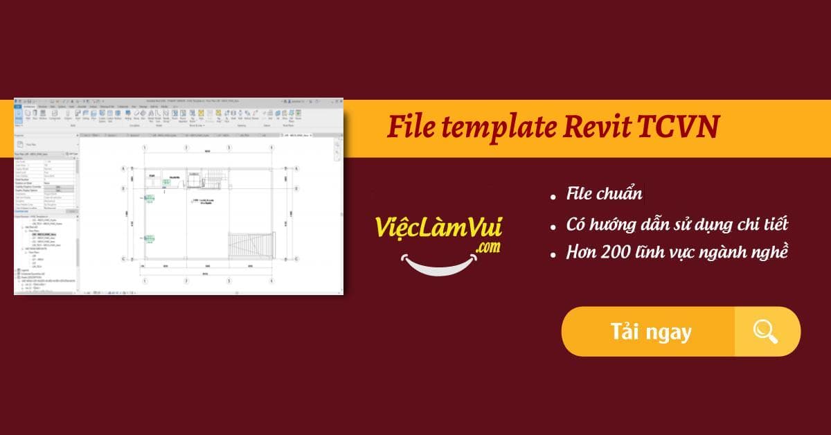 File template Revit TCVN đầy đủ, miễn phí