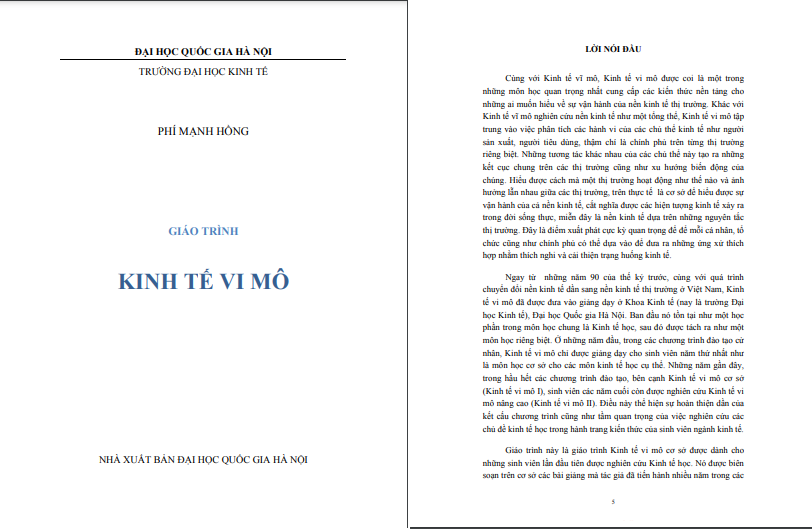 Giáo trình kinh tế vi mô PDF