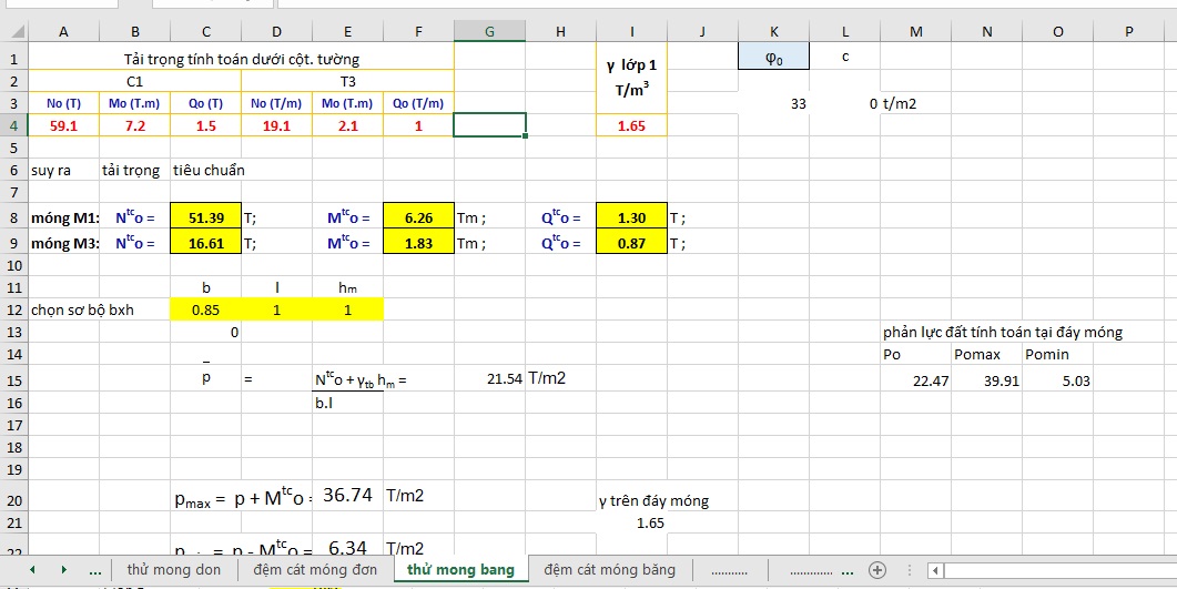 Hình ảnh bảng thử móng băng file Excel