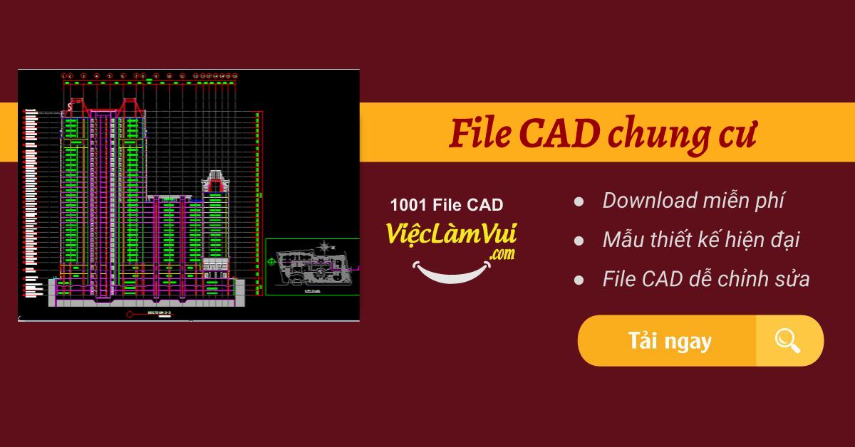 Download File CAD chung cư miễn phí