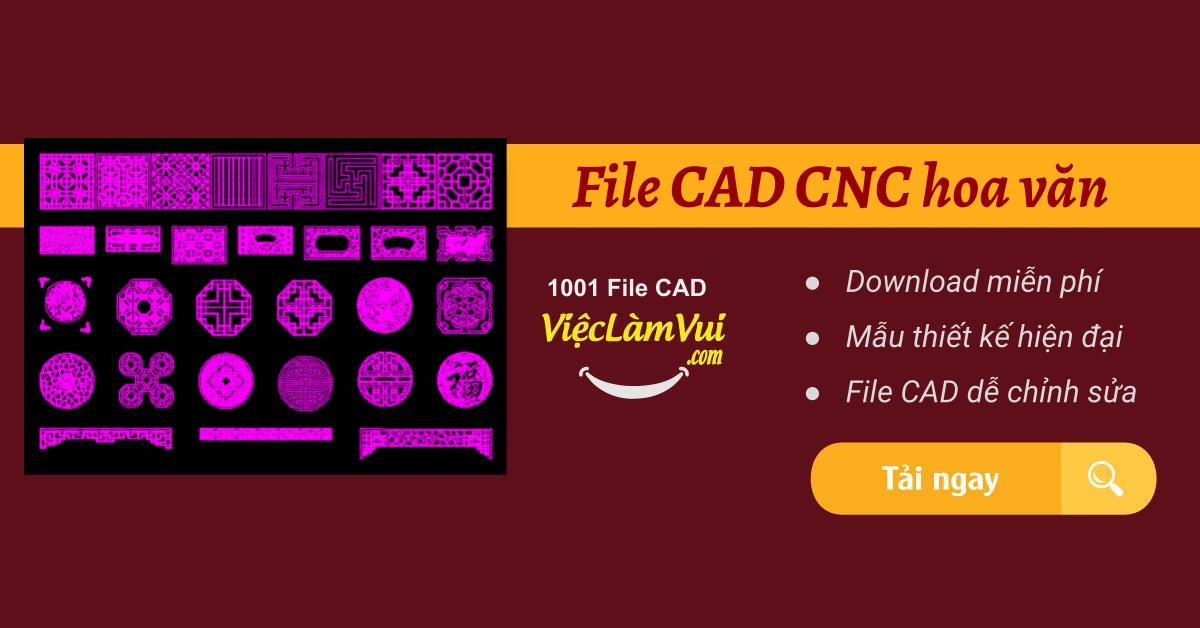 Download File CAD CNC hoa văn đẹp miễn phí