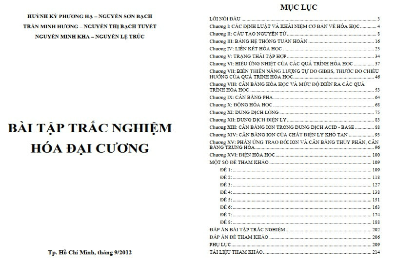 Bài tập hoá đại cương đại học có lời giải PDF