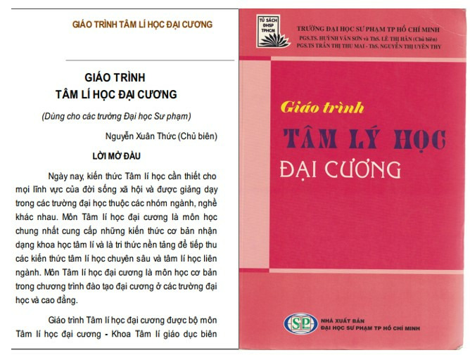 Giáo trình tâm lý học đại cương PDF