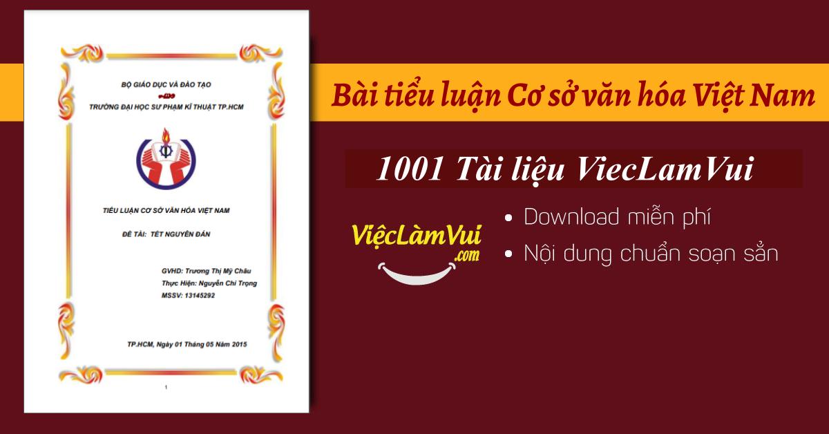 Các bài luận về văn hóa Việt Nam
