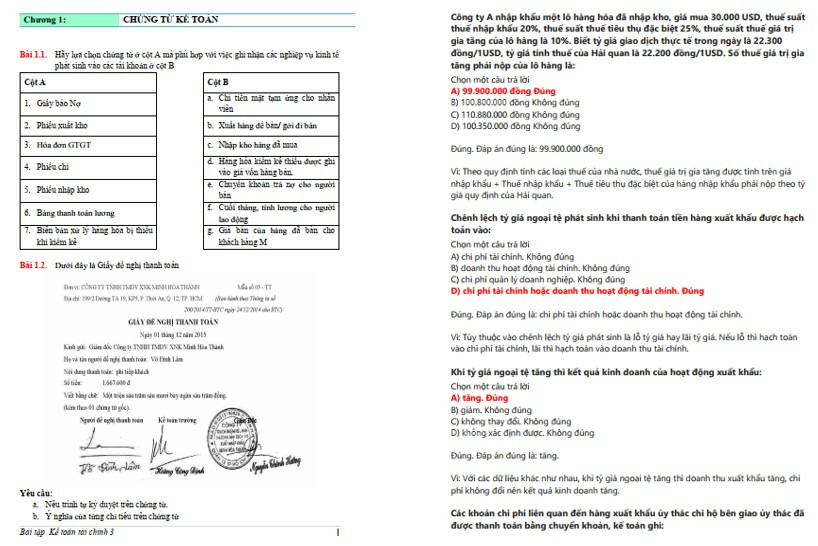 Bài tập kế toán tài chính 3 PDF