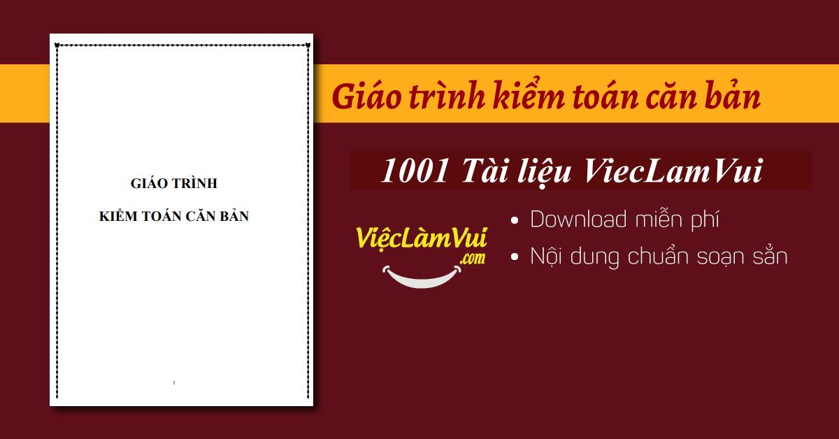 Giáo trình kiểm toán căn bản PDF