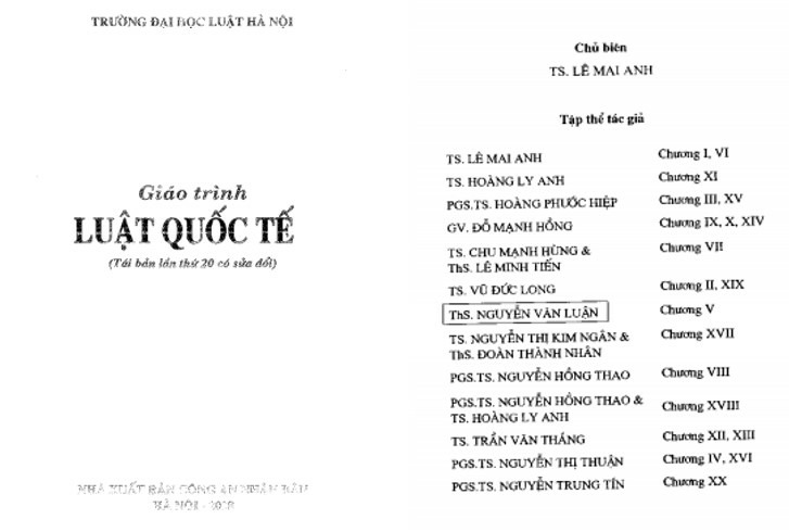 Giáo trình luật quốc tế PDF