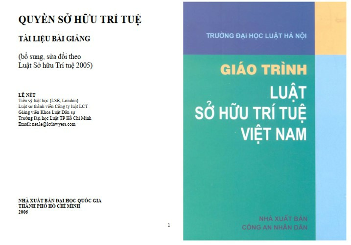 Giáo trình Luật sở hữu trí tuệ PDF