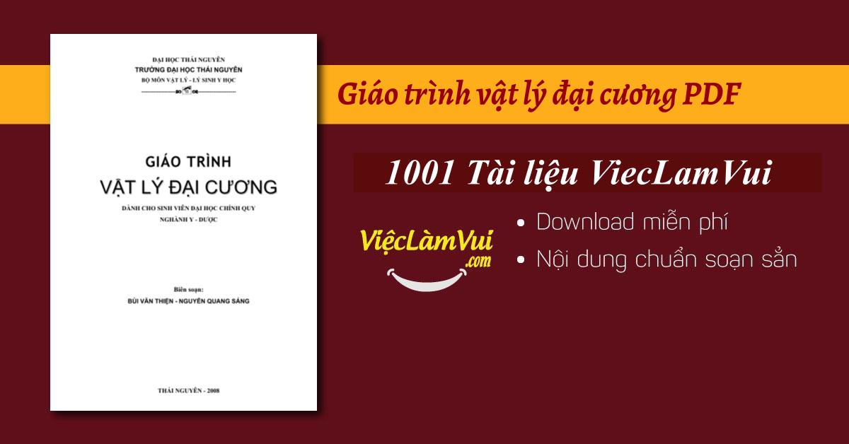 Giáo trình vật lý đại cương PDF