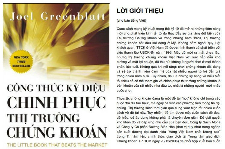 Công thức kỳ diệu chinh phục thị trường chứng khoán PDF