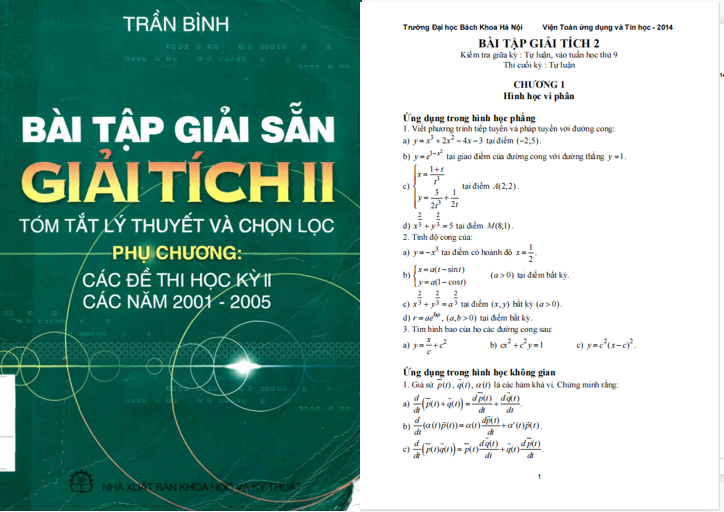 Bài tập giải tích 2 có lời giải