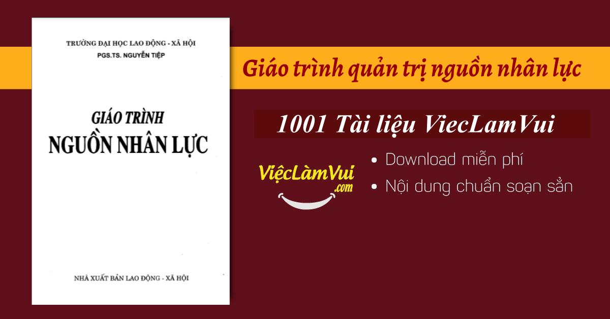 Giáo trình quản trị nguồn nhân lực PDF