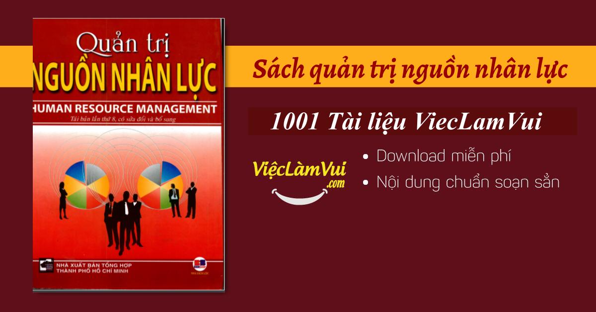 Sách quản trị nguồn nhân lực PDF