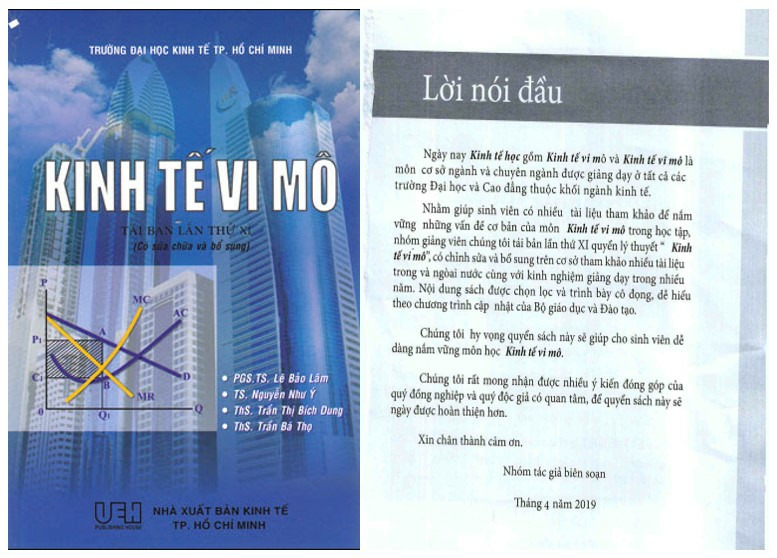 Sách kinh tế vi mô Đại học Kinh tế TP HCM (UEH) PDF