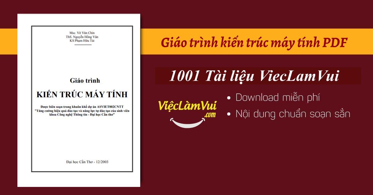 Giáo trình kiến trúc máy tính PDF