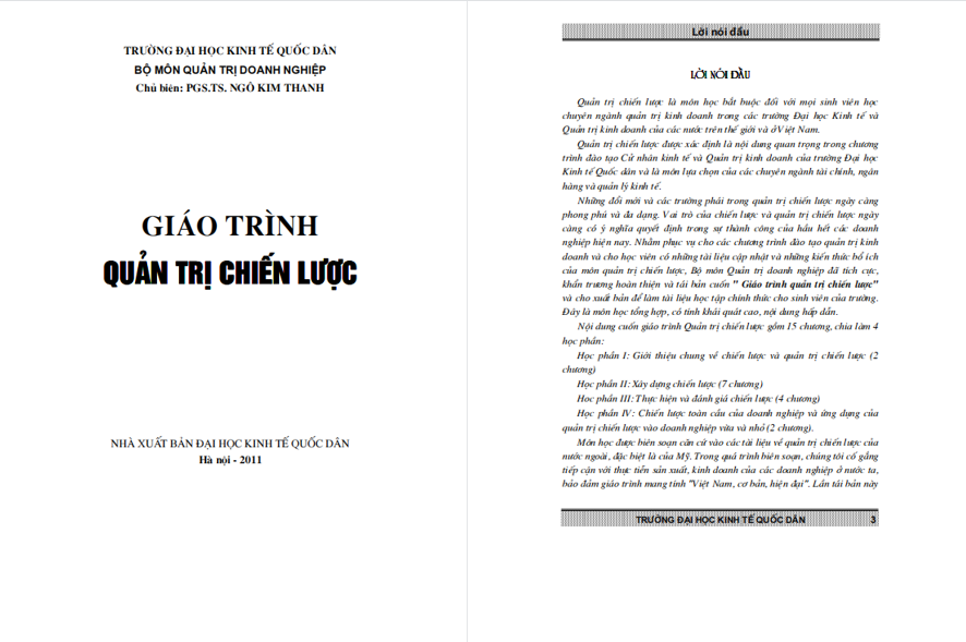 Giáo trình quản trị chiến lược PDF