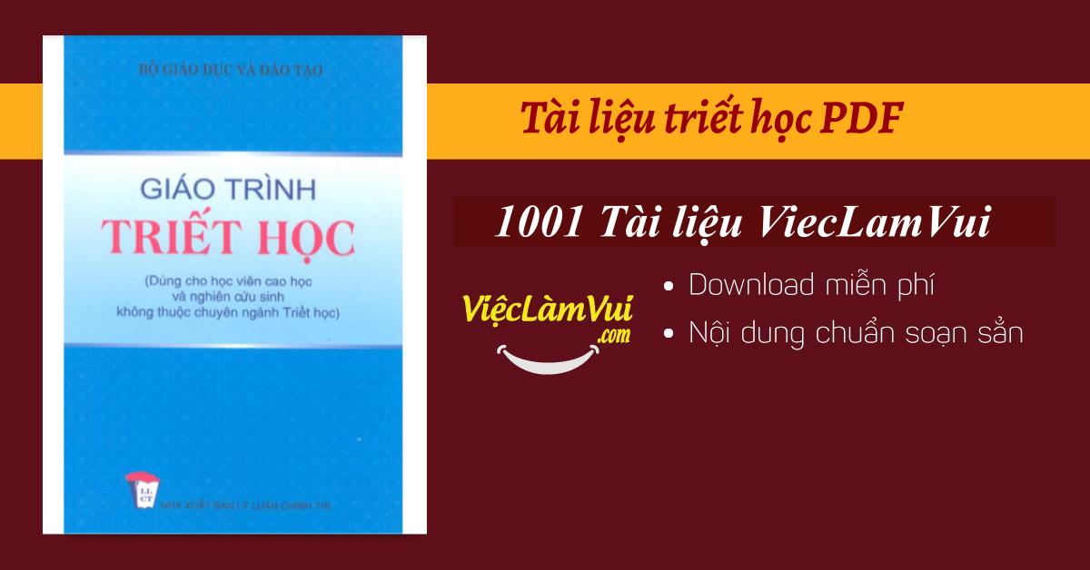 Tài liệu triết học PDF