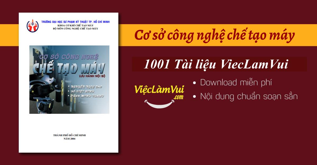 Cơ sở công nghệ chế tạo máy PDF