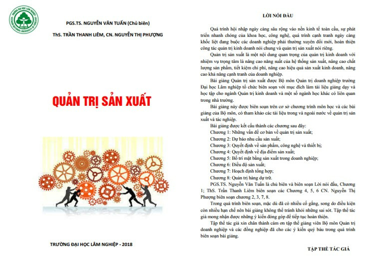 Giáo trình quản trị sản xuất PDF