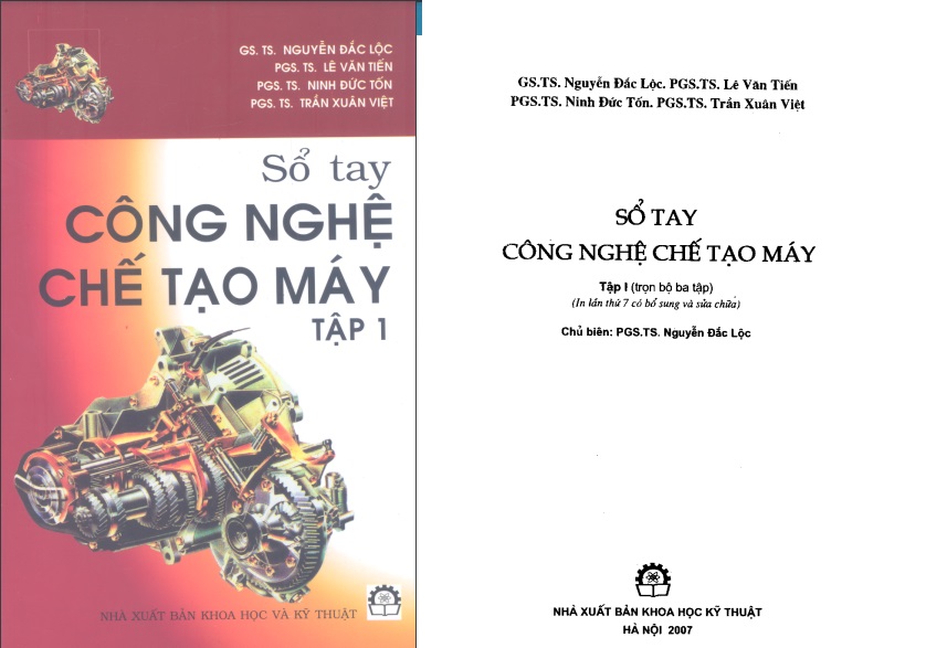 Sổ tay công nghệ chế tạo máy tập 1 PDF