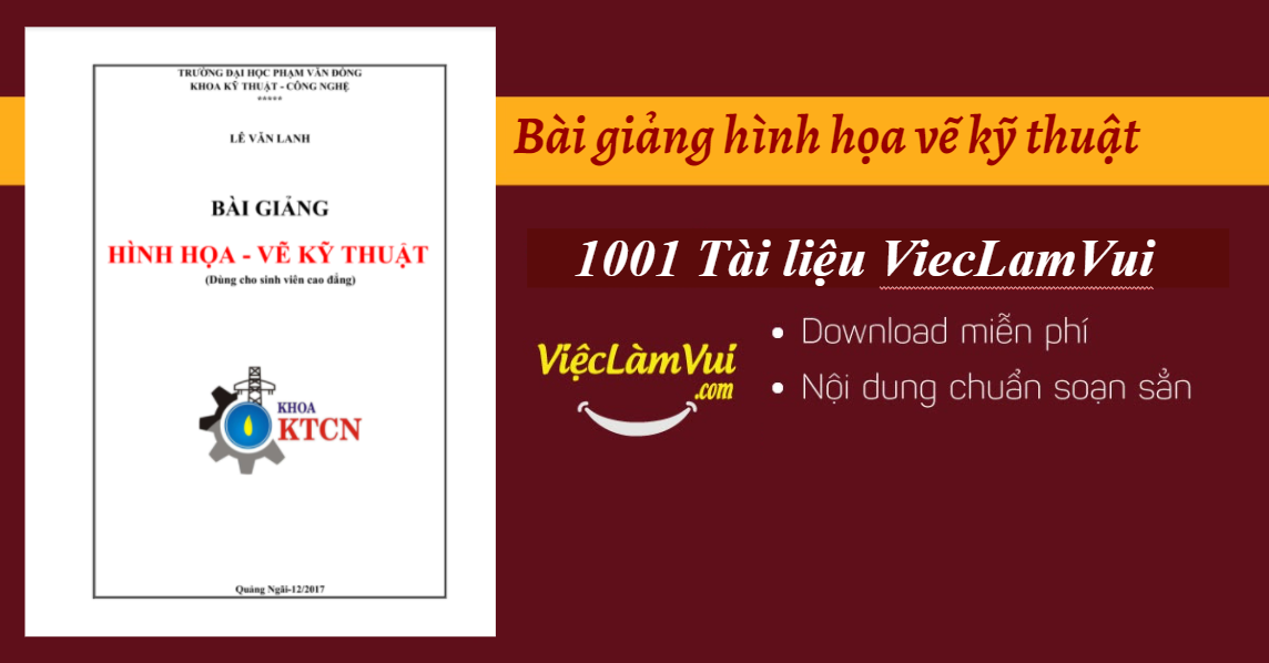 Bài giảng hình họa vẽ kỹ thuật