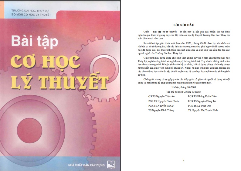 Bài tập cơ lý thuyết 1 có lời giải PDF