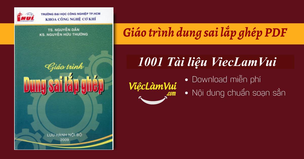 Giáo trình dung sai lắp ghép PDF