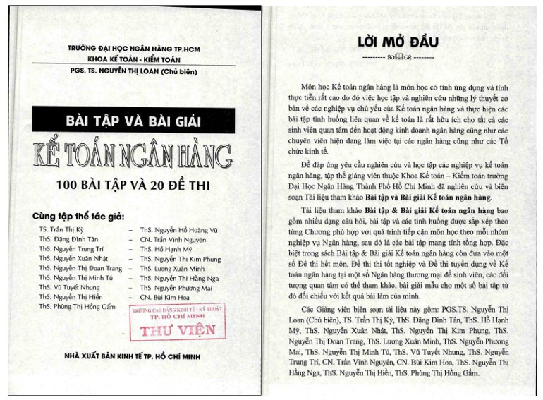 Bài tập kế toán ngân hàng thương mại có lời giải PDF