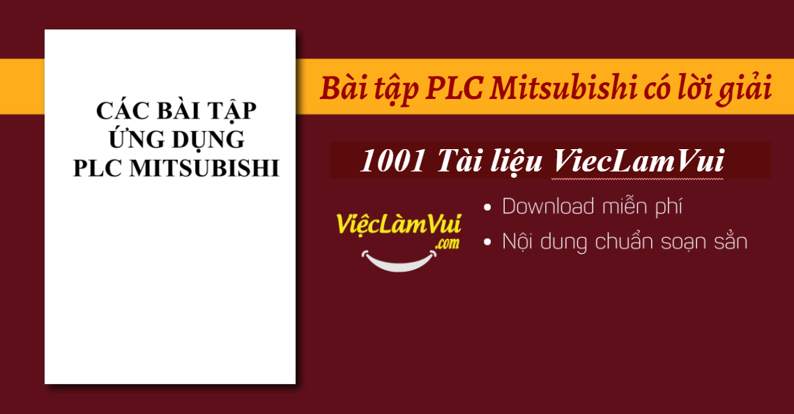 Bài tập PLC Mitsubishi có lời giải