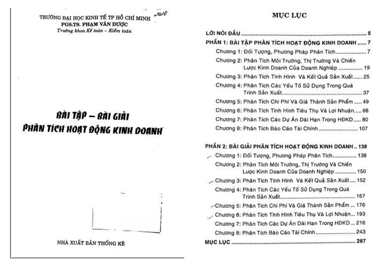 Bài tập phân tích hoạt đông kinh doanh có đáp án PDF