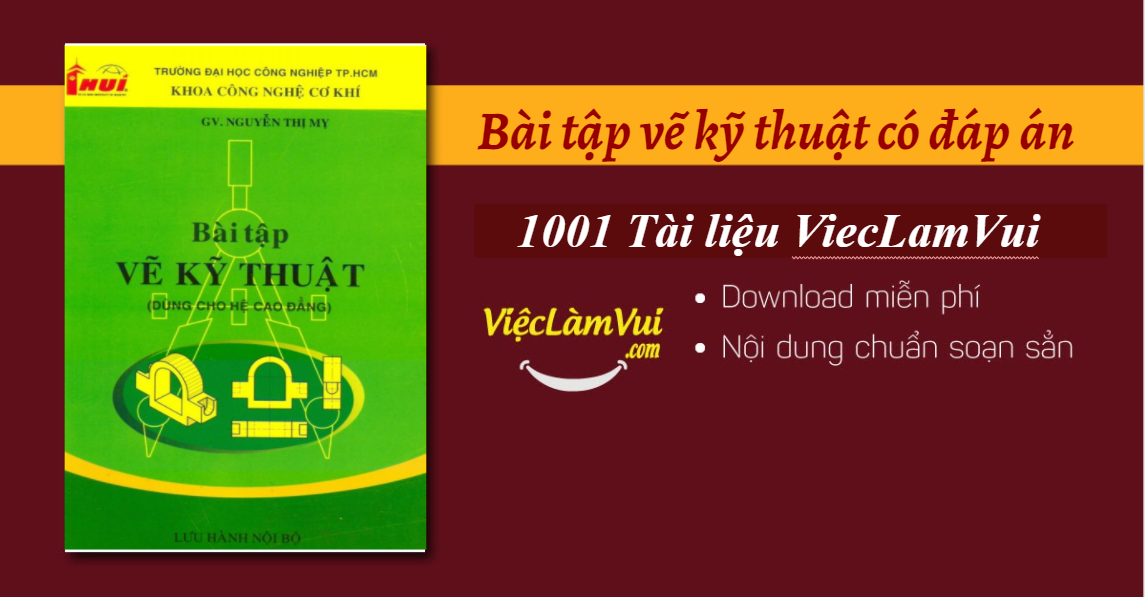 Bài tập vẽ kỹ thuật có đáp án