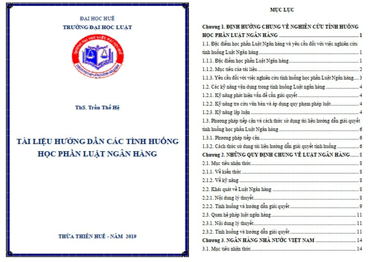 Bài tập tình huống luật ngân hàng có đáp án PDF