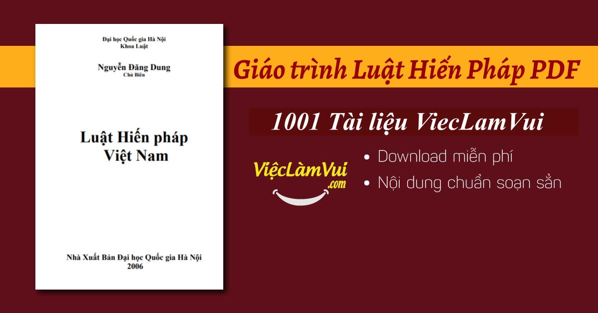 Giáo trình Luật Hiến Pháp PDF