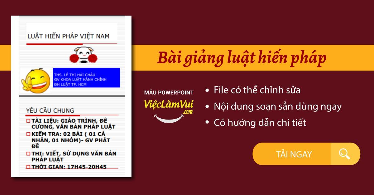 Bài giảng luật hiến pháp