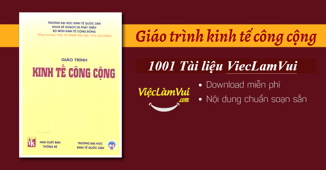 Giáo trình kinh tế công cộng PDF