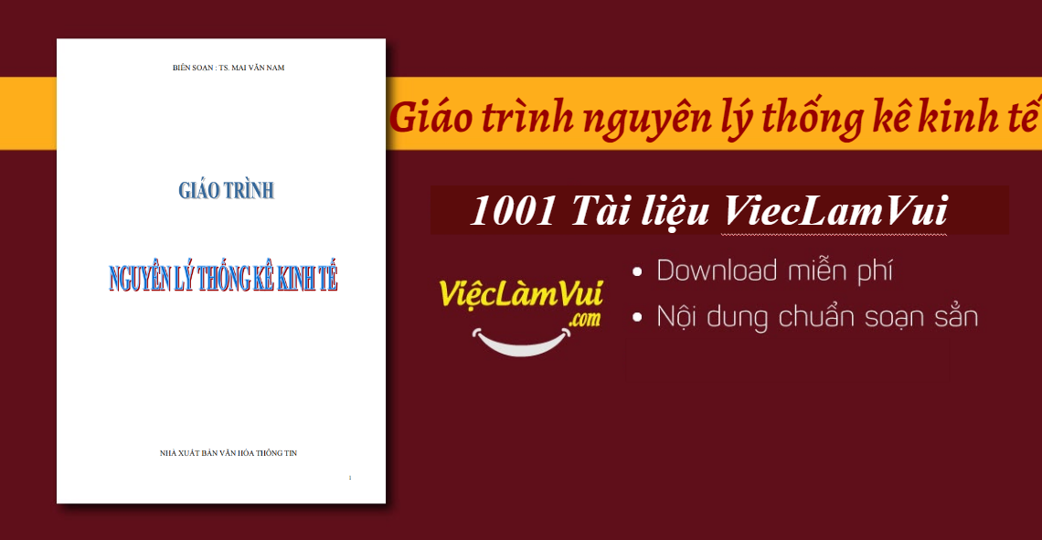 Giáo trình nguyên lý thống kê kinh tế PDF