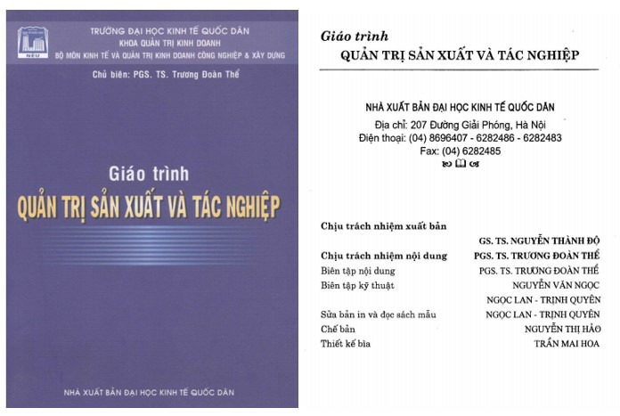 Giáo trình Quản trị sản xuất và tác nghiệp PDF