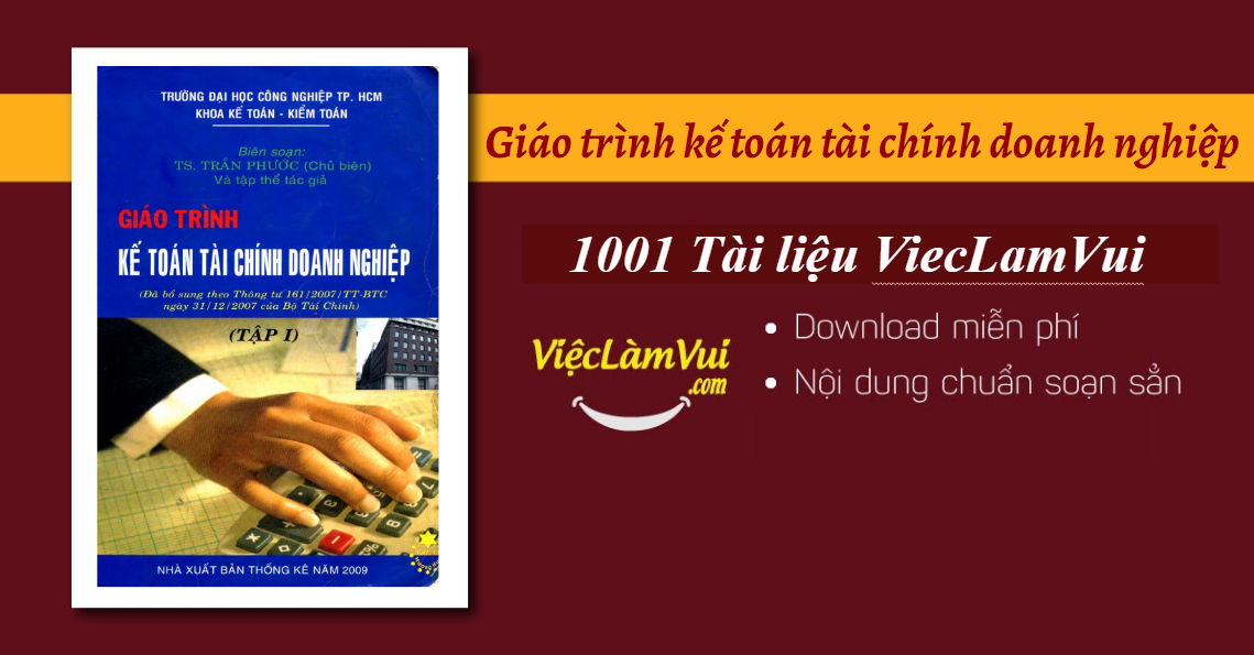 Giáo trình kế toán tài chính doanh nghiệp PDF