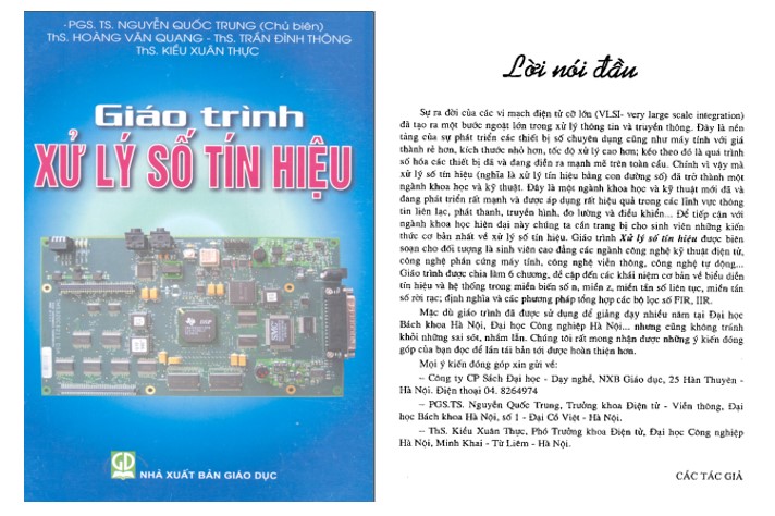 Giáo trình Xử lý tín hiệu số Nguyễn Quốc Trung PDF