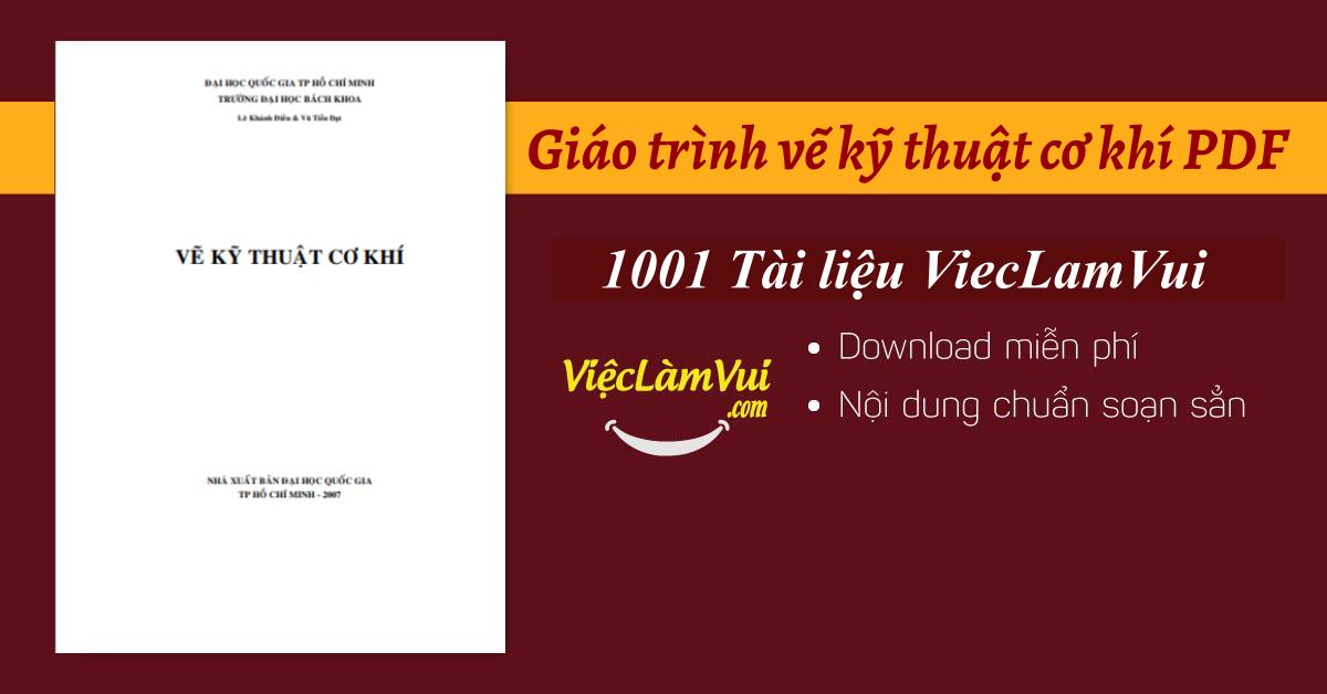 Giáo trình vẽ kỹ thuật cơ khí PDF