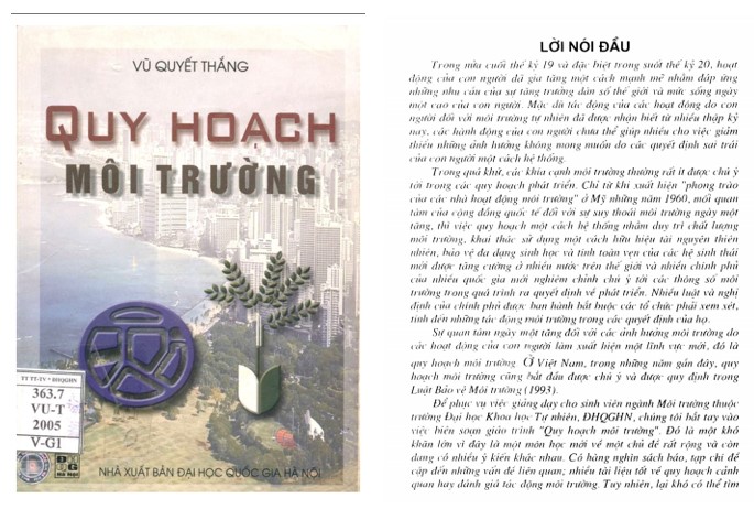 Giáo trình quy hoạch môi trường PDF