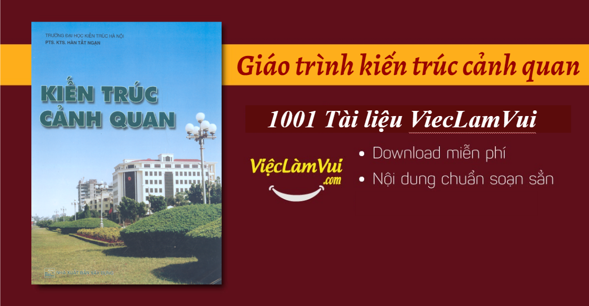 Giáo trình kiến trúc cảnh quan PDF