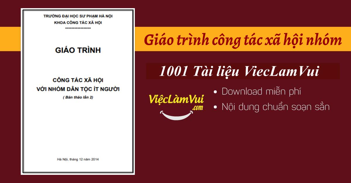 Giáo trình công tác xã hội nhóm PDF