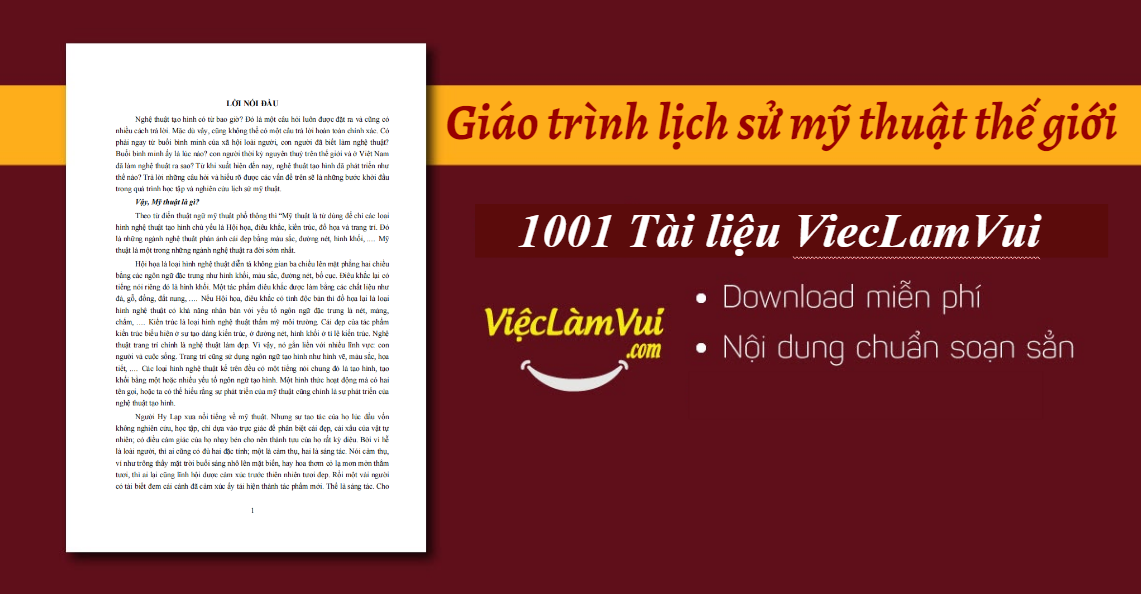 Giáo trình lịch sử mỹ thuật thế giới