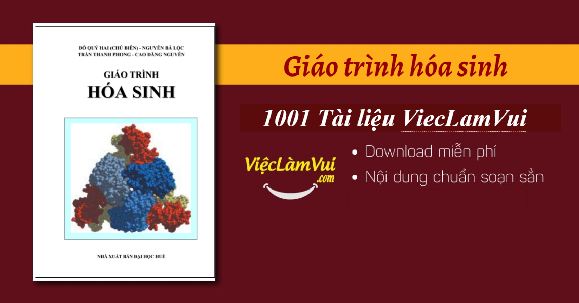 Giáo trình hóa sinh PDF