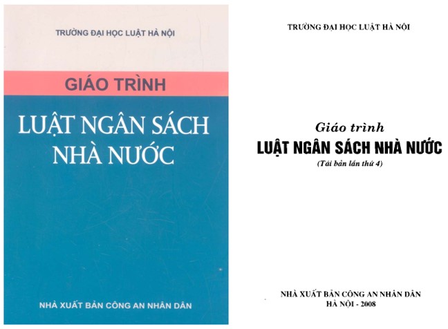 Giáo trình luật ngân sách nhà nước PDF