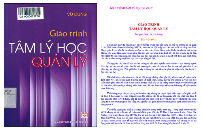 Giáo trình tâm lý học quản lý PDF