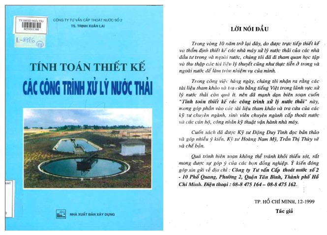 Giáo trình xử lý nước thải của Trịnh Xuân Lai PDF