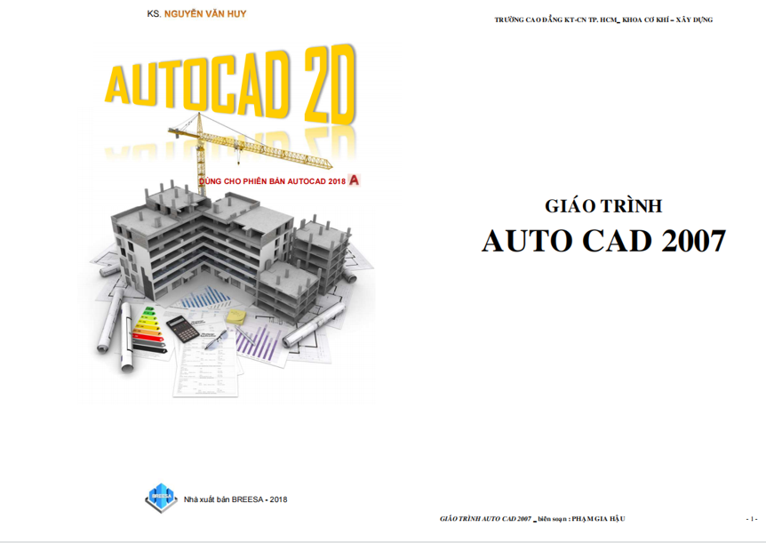 Giáo trình Autocad mới nhất từ cơ bản đến nâng cao